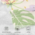 thumbnail image 4 of GZHJMY Flower Monstera Leaves Cotton Towels Set 2 Pcs Absorbent Hand Towel Face Towels Kitchen Towels Bath Towels for Bathroom Laundry Room Kitchen 16 x 28 Inches, 4 of 7