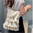 thumbnail image 4 of Municipal Bucket Bags for Women Crossbody Ruffled Hem Shoulder Handbags Hobo Womens Handbags Fashion Designer Shoulder Bags, 4 of 6