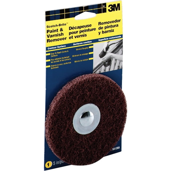3M 9413NA Scotch-Brite Paint & Varnish Remover Disc Contour Surface