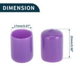 thumbnail image 4 of Wheel Lug Nut Bolt Cylindrical Shape Exterior Rims Tire Nut Screws Dust Cap Cover Nut Protection Purple 20pcs 17mm, 4 of 7