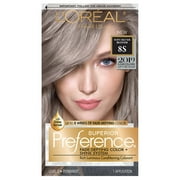 L'Oreal Paris Superior Preference Fade-Defying   Shine Permanent Hair Color 8S Soft Silver Blonde