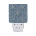 thumbnail image 5 of Yayeee LED Night Light for The Home Plug in With Light Sensors 2 Pack, Blue Snowflake, 5 of 6