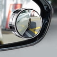 thumbnail image 4 of MYG 2Pcs Car Round Frame Convex Blind Spot Mirrors 360° Adjustable Mirror, 4 of 9