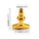 thumbnail image 4 of Riwesomey Manija de aceite de motor potente: fácil instalación para tirador de varilla de nivel de alto rendimiento Oro 4.53 * 3.8cm Type3 NO3, 4 of 6