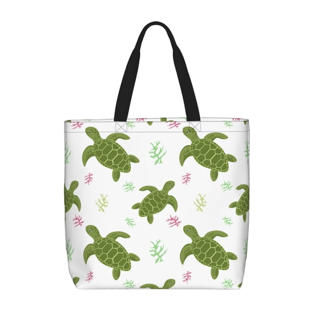 Easygdp Cute Turtle Bolsa Tote para Mujer, Bolso de Hombro para Trabajo, Playa, Viajes, Compras y Supermercado