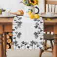 thumbnail image 5 of Table Runner Black Tulip Table Decoration for Kitchen Dinning Abstract Flowers Leaf Table Decoration for Indoor Outdoor Party Wedding Decor 13x72 Inch, 5 of 7