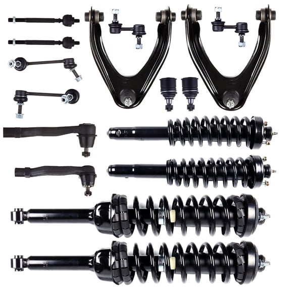 CCIYU 16 PCS Set of Suspension Strut and Coil Spring Assembly for CR-V 1997-2001 171325 171583L 171583R ES3331R