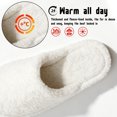 thumbnail image 3 of CHICVOMEY Fuzzy Slippers for women Memory Foam Non-slip House Shoes Plush Faux Fur house slipper Indoor Outdoor, 3 of 9