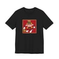 thumbnail image 2 of Funny Burger Cartoon Graphic T-Shirt Burgler King Parody Food Humor Shirt Unisex Cotton Tee, 2 of 3