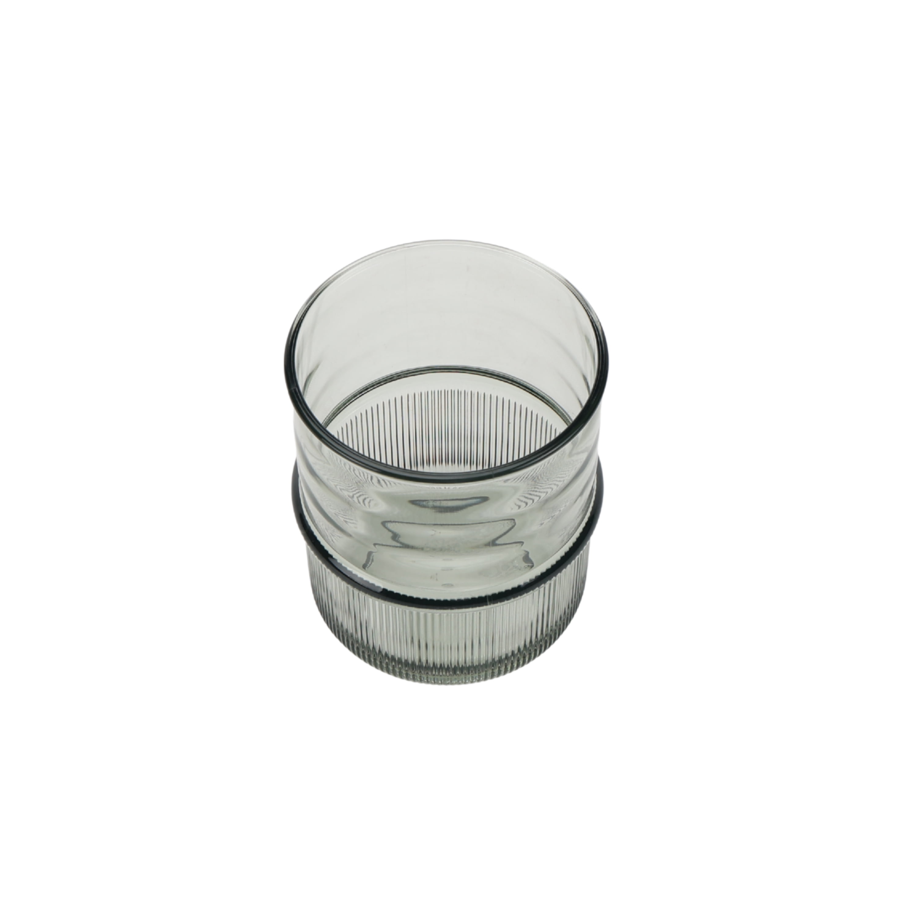 Better Homes and Gardens 14-Ounce Green Tritan Ribbed Short Tumbler