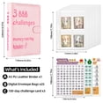 thumbnail image 2 of Budget Binder 100 Envelopes Money Saving Challenge Book, with Cash Envelope, A5 Budget Binder Planning Booklet for Budget Planning and Saving Money Easily Save $5,050, Pink, 2 of 7