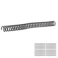 thumbnail image 1 of Binding Spirals, Wear Resistant Plastic Spiral Binding Coils Non Fade Reusable  Page Turning Manual Bound Strong Adhesion  For A4 A5 Notebook Black, 1 of 8