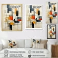 thumbnail image 4 of Designart "Abstract Shapes With Ivory Illusions" Abstract Shapes Wall Art Prints, 4 of 7