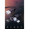 thumbnail image 2 of Magnetic Charging Cable 360& 180rotation Magnetic Charger Cable Compatible With Usb C Type-c Micro 3 In 1 Charger Cable, 2 of 5