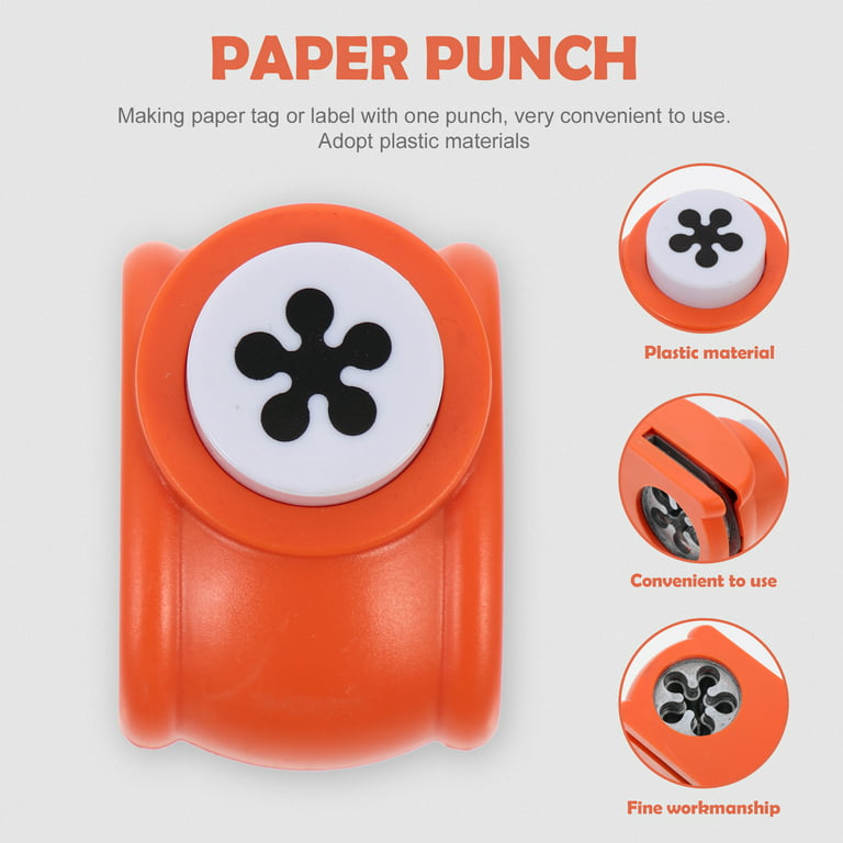 NUOLUX Punch Paper Hole Punch Puncher Shapes Craft Crafts Decorative Punches  Diycircle Heart Flower Scrapbook Shapes Star Cards 