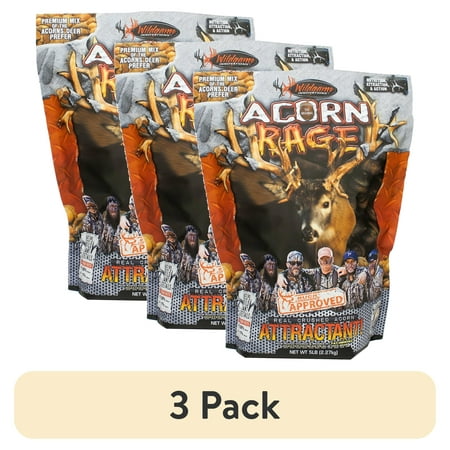 (3 pack) Wildgame Innovations Acorn Rage Deer Attractant Mix 5lb Bag