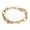 Gold, variant on Stainless Steel Figaro Bracelet Lobster Rainbow Purple 8.2 Z43