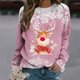 thumbnail image 1 of Puntoco Mujeres Otoño e Invierno Casual Navidad Elk Impreso Cuello Redondo Manga Larga Jersey Blusa Sudadera tops Puntoco Puntoco-429, 1 of 6