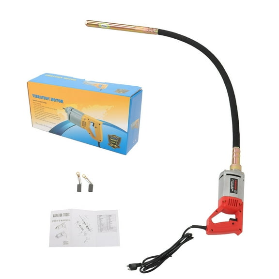 LABLT 1300W Power Concrete Vibrator 110V Concrete Vibrabrater with 6.6 FT Copper Shaft