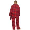 thumbnail image 3 of White Mark Women's Three-Piece Button-Down Pajama Set, 3 of 5
