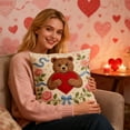 thumbnail image 5 of Valentine's Day Heart Pattern Pillowcase, Sofa Cushion Decoration for Festive Living and Bedroom Ambiance, 5 of 6