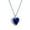 Blue, variant on Fashion Love Light Luxury S925 Sterling Silver Necklace