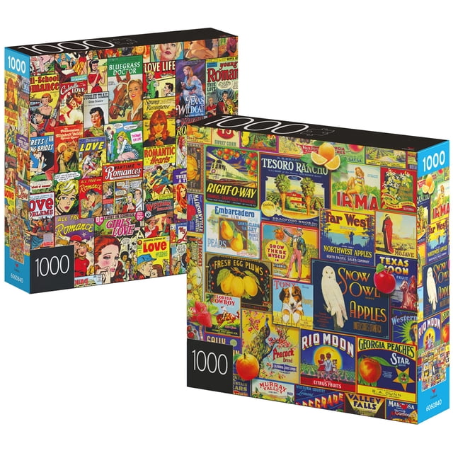 Rompecabezas Spin Master Games 1000 piezas, paquete de 2