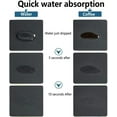 thumbnail image 4 of 12 x 16 inch Coffee Bar Mat for Countertops, Coffee Bar Accessories Fit Under Machine Coffee Maker Mat, Absorbent Hide Stain Rubber Backed Quick Dish Drying Mat for Kitchen Counter, Dark Grey, 4 of 9