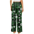 thumbnail image 6 of LEBONYARD Trousers for Women,Women's Christmas Printed Fashionable Loose and Comfortable Sleeping Pants Multicolor L, 6 of 6