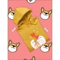thumbnail image 3 of Corgi Dog And Gray Kitten Hoodie Women -Image by Shutterstock, Female Medium, 3 of 4
