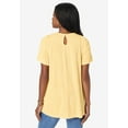 thumbnail image 2 of Roaman's Women's Plus Size Textured Knit Swing Tee, 2 of 4