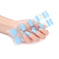 thumbnail image 1 of 20pcs/pack Nail Wraps Women Nail Polish Strips Solid Color Fingernail Stickers, 1 of 5