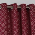 thumbnail image 3 of Deconovo Cortinas opacas rojas de 132 x 114 cm con aislamiento térmico para ventanas, 3 of 7