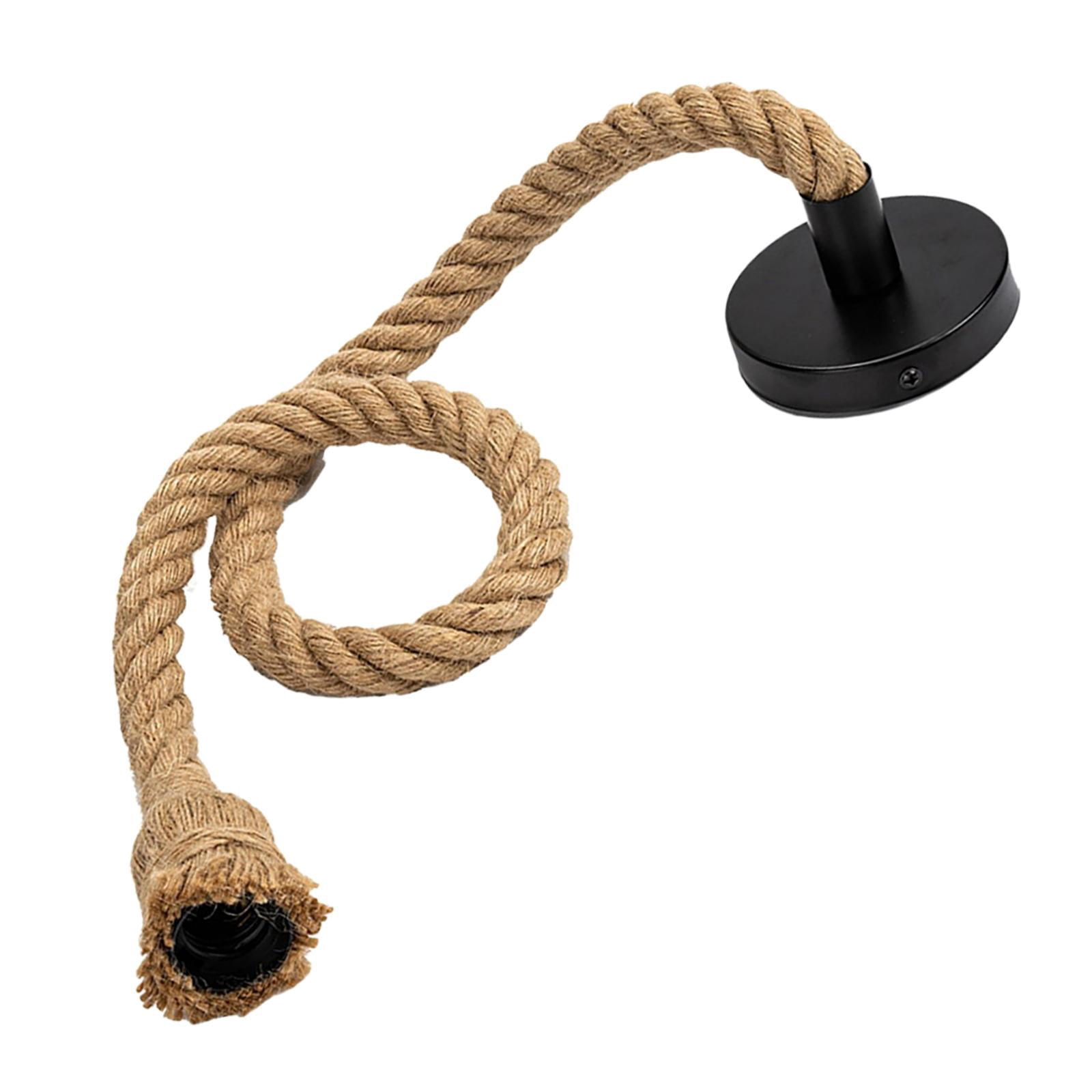 Industrial Braid Rope Light Hanging Lamp Ceiling Pendant Light for ...