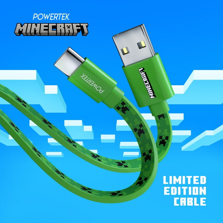 Liquipel Powertek Minecraft USB-A to USB-C - Creeper - Walmart.com