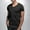 Black, variant on ITSAME T-Shirt for Mens, V Neck Short Sleeve Solid Color Summer Casual Loose Tee Black L