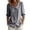 Black, variant on Vivianyo HD Women's Striped Peter Pan Collar Blouse, Puff 3/4 Sleeve Button Top for Women, Women's Black, Sizes S-2XL