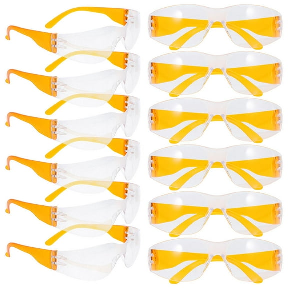 TABLZONE Back to School Safety Glasses for Kids, Orange PC Frame, 36 Pieces Protective Eyewear