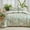 Sage Green, variant on Joyfy Queen Comforter Set White, 3 Pieces Floral Queen Bedding Set with 1 Soft Reversible Flower Comforter and 2 Pillow Shams, Bed in a Bag for All Seasons