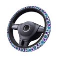 thumbnail image 4 of XMXY Car Steering Wheel Cover, Blue Skull Purple Bone Non-Slip Jeep Truck Universal Elastic Steering Wheel Protector 15 inch, 4 of 8