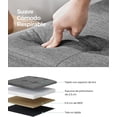 thumbnail image 4 of SONGMICS Banco de Almacenamiento, Baúl, Caja de Almacenamiento, Plegable, Carga de 300 kg, 120 L, 110 x 38 x 38 cm, Gris Oscuro MLSF77K, 4 of 22