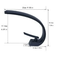 thumbnail image 4 of 6.8 Inches Nozzle Height Matte Black Bathroom Sink Faucet, High Arc Curved Bathroom Faucet, 4 of 7