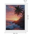 thumbnail image 2 of Diamond Art Kits for Adults, Palm Sunset Ocean Waves 5D Diamond Painting Kits for Adults Beginners, DIY Full Drill Diamond Painting, Gem Art and Crafts 12x16, 2 of 7