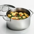 thumbnail image 3 of Tramontina Signature 6-Quart Tri-Ply Clad Stainless Steel Sauce Pot with Lid, Induction-Ready Pot, Dishwasher-Safe, 3 of 6