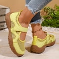 thumbnail image 7 of Pandaie Sneakers for Women Comfortable Business Casual Tennis Shoes Lightweight Slip on Footwear Women's Fashion Retro Sneakers (Yellow,6.5), 7 of 7