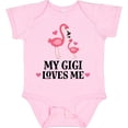 thumbnail image 3 of Inktastic My Gigi Loves Me Flamingo Girls Baby Bodysuit, 3 of 5