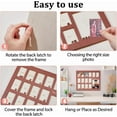 thumbnail image 4 of 1Set Wood School Picture Frames K-12 Collage Photo Display Frame Rosy Brown Graduation Photo Collage Wall Hanging Personalized Wooden Grades, 4 of 9