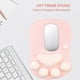 thumbnail image 3 of Pink Non-Slip Gel Mouse Pad with Ergonomic Wrist Support and Cat Paw Design, 3 of 5