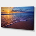 thumbnail image 2 of Sunset over Blue Seashore - Impression sur Toile Photo de Bord de Mer, 2 of 3