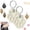 White*2PCS, variant on Dog Fur Storage Keychain, Cute Leather Paw Keychain Pet Hair Keepsake Keyring, Cat Paw Shaped Keychain, Pet Memorial Gifts for Bag Purse Paw Charm Key Holder